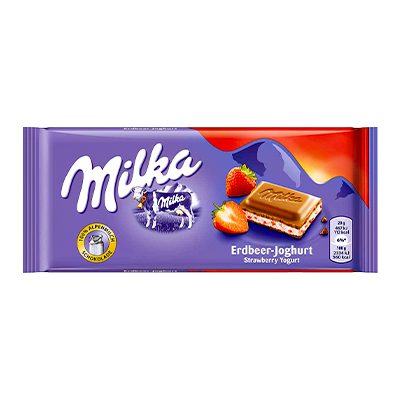 Milka with strawberry yogurt 100 g